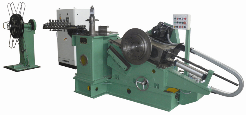Máquina de estampación y bobinado de estator de flujo axial
