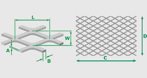 Máquina para fabricar malla de metal expandido