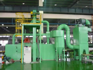 Máquina de granallado para paredes interiores de cilindros