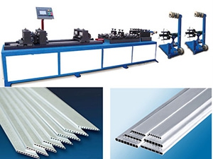 Máquina de corte de tubos de aluminio plano de microcanal